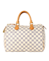 Speedy 30, &pound;640, Handbags, Blue/White, Canvas, Back view